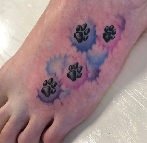 20 Dog Tattoo Ideas on Foot