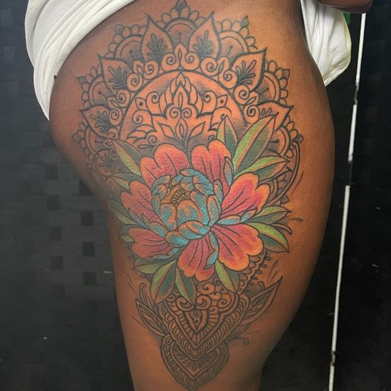 25 Colorful Tattoo Ideas for Dark Skin Tones: Celebrating Vibrancy and ...