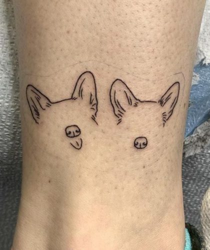 18 Minimalist Dog Tattoo Ideas