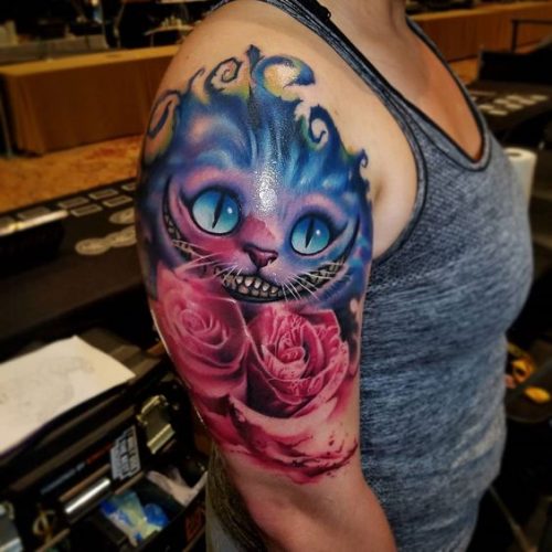 15 Cheshire Cat Tattoo Ideas for Whimsical Souls