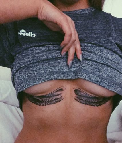 24 Elegant Under Breast Tattoo Ideas for Women