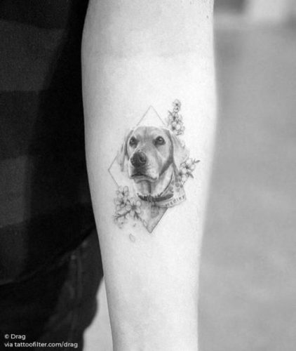 18 Minimalist Dog Tattoo Ideas