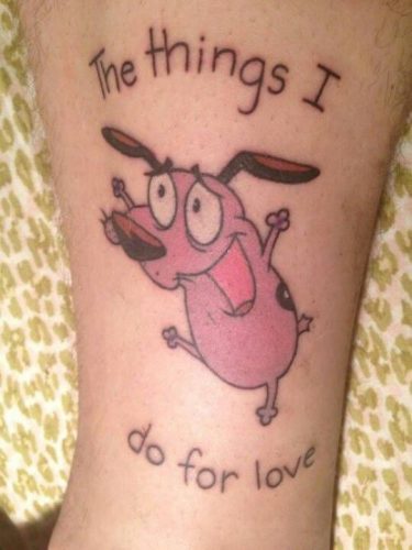 18 Courage the Cowardly Dog Tattoo Ideas