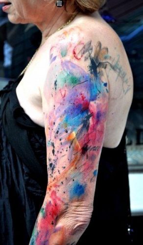 17 Watercolor Tattoo Sleeve Inspiration