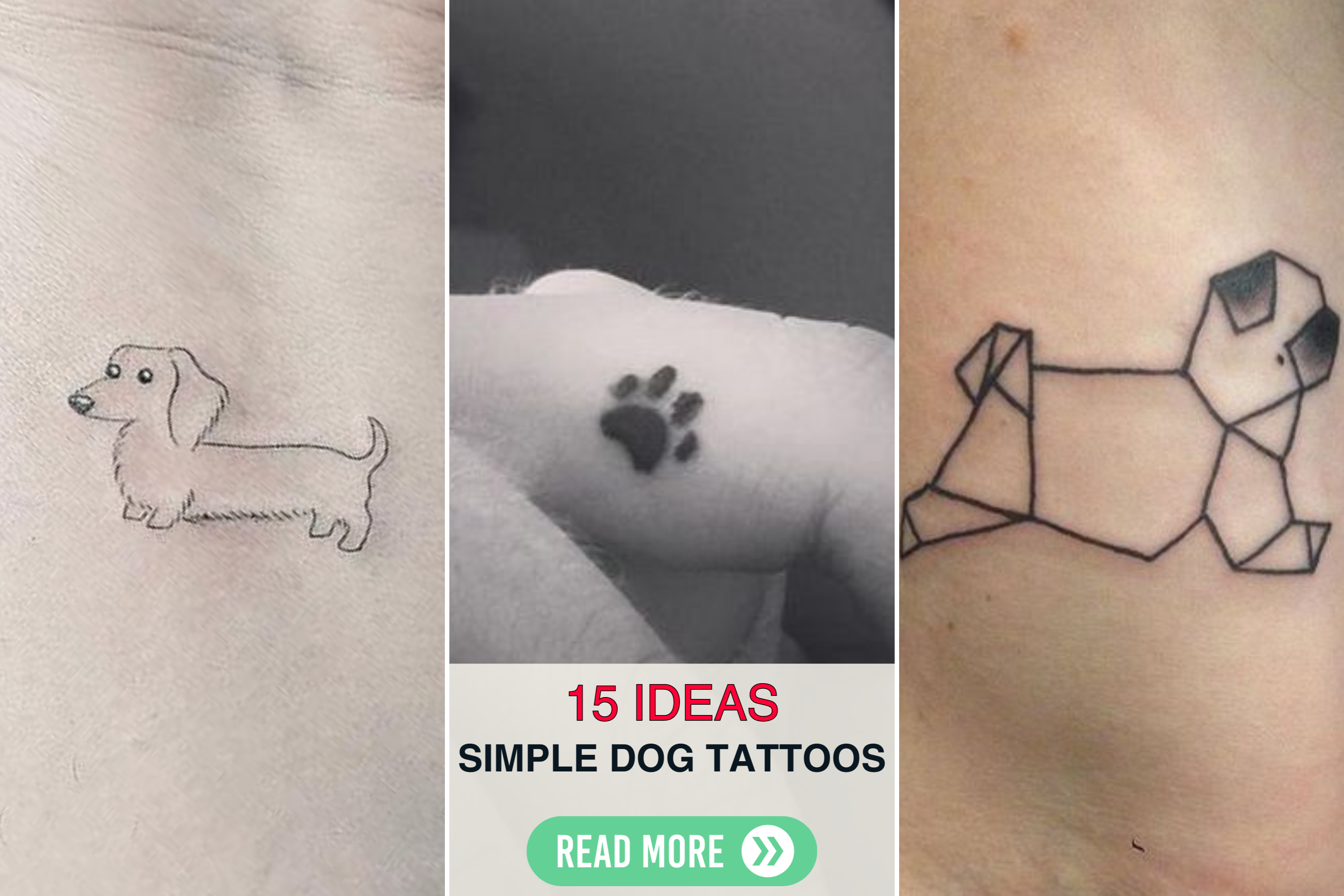 15 Simple Dog Tattoo Ideas Embrace Your Canine Love