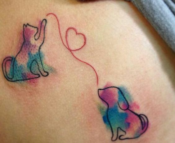 22 Cat and Dog Tattoo Ideas: Express Your Love for Pets in Ink