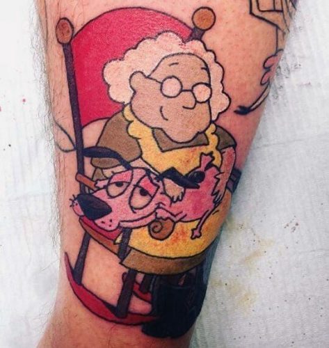 18 Courage the Cowardly Dog Tattoo Ideas