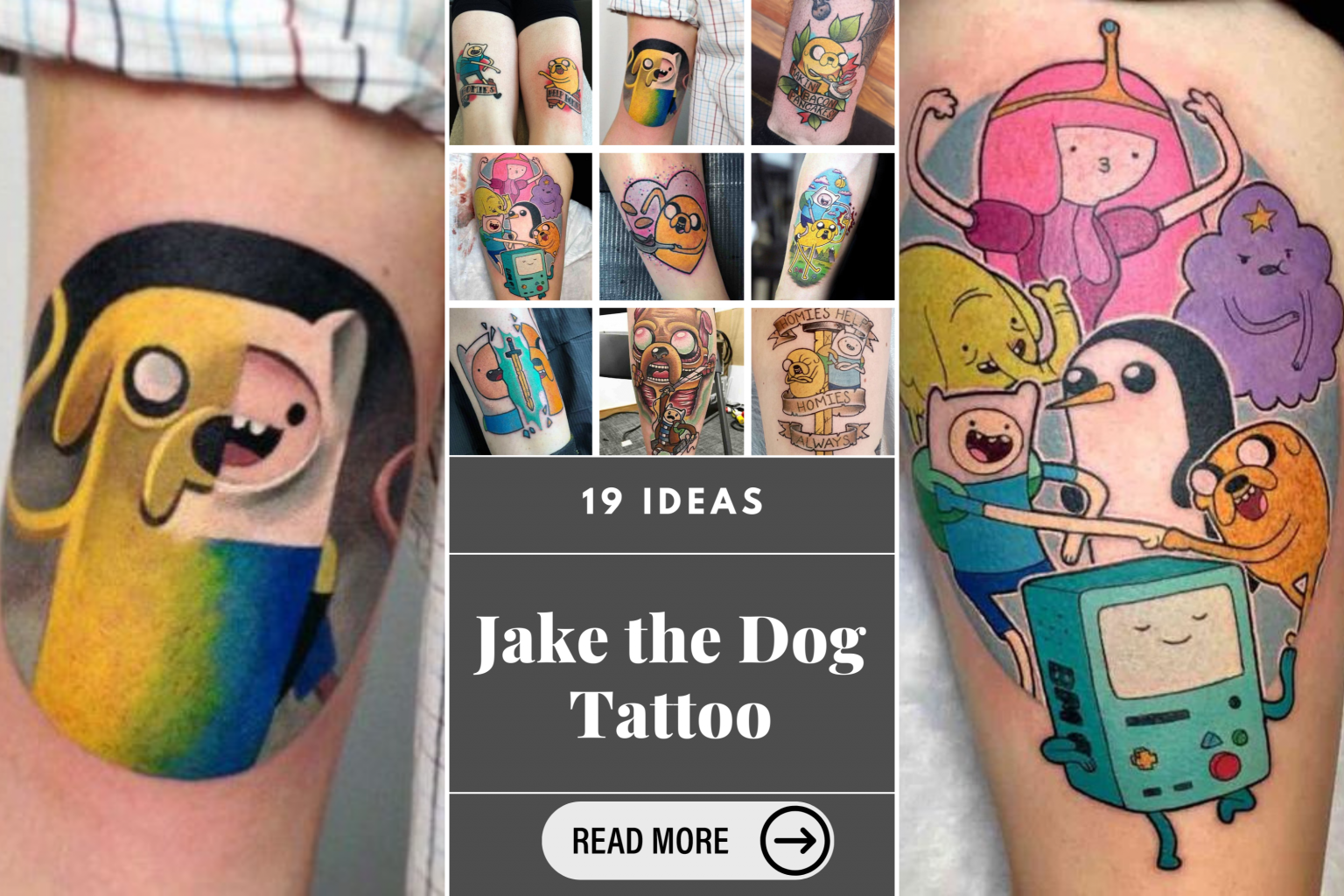 19 Jake the Dog Tattoo Ideas Celebrating Adventure Time's Beloved