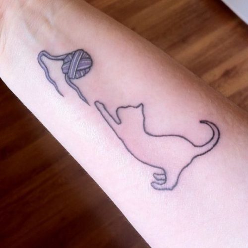 25 Simple Cat Tattoo Ideas