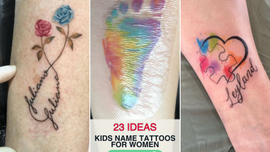 23 Sweetest Kids Name Tattoos Ideas for Women