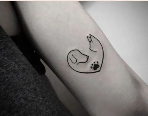22 Cat and Dog Tattoo Ideas