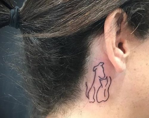 17 Unique Dog Tattoo Ideas for Ears