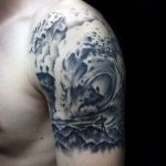 sailboat tattoo shoulder