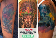 Bold 19 Color Tattoo Ideas for Black Skin