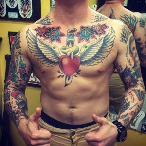 Chest tattoos for men 21 ideas