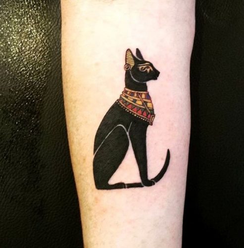 23 Egyptian Cat Tattoo Ideas