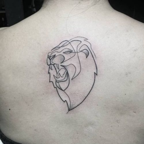Lion Tattoo Outline: 19 Bold and Striking Silhouette Designs