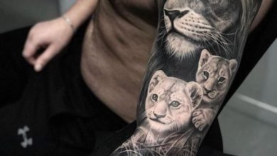 Lion Tattoo Sleeve: 18 Captivating Full Arm Designs