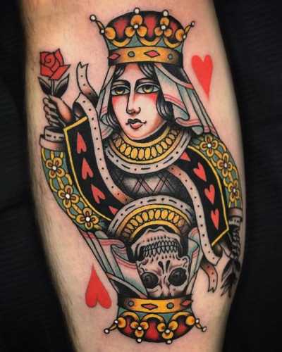 15 Queen of Hearts Tattoo Ideas: Royal Designs for Passionate Souls