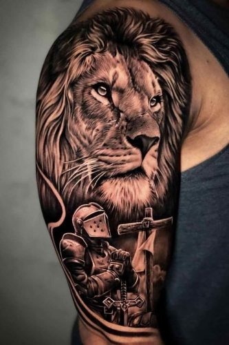 17 Lion Tattoo on Back: Symbolize Strength and Dominance
