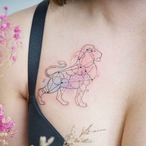 Lion Tattoo Outline: 19 Bold and Striking Silhouette Designs