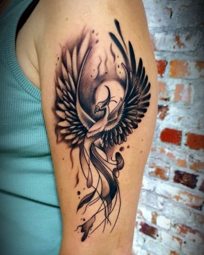 20 Rising Phoenix Tattoo Ideas