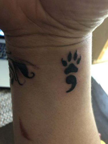 17 Cat Paw Print Tattoo Ideas