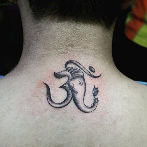 19 Elephant Tattoos with Raised Trunk Ideas
