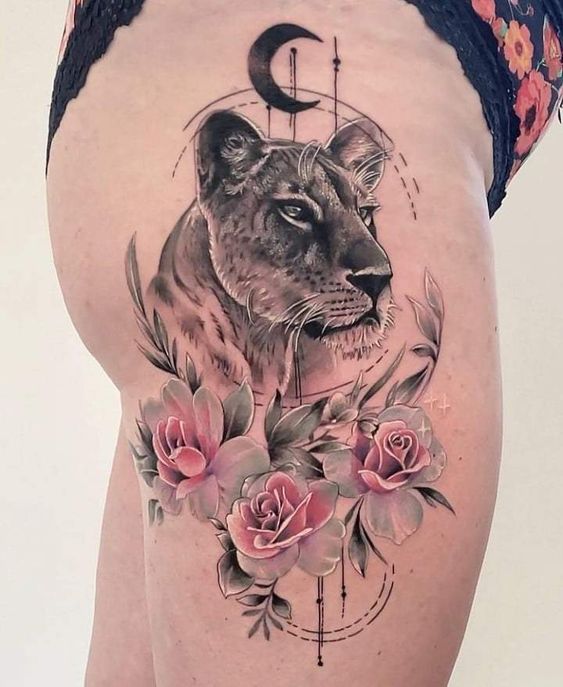 Leg Lion Tattoo: 22 Dynamic Designs for a Daring Look - Welcome to ...