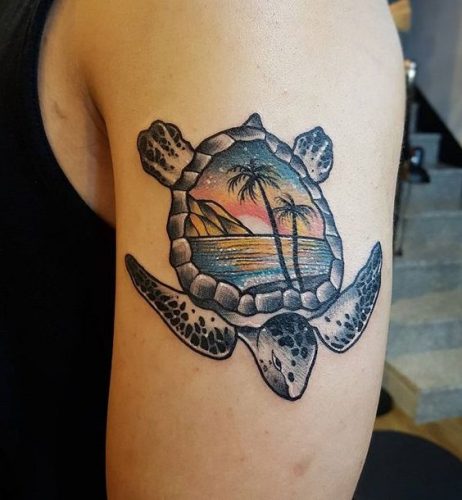 21 Sea Turtle Tattoo Design