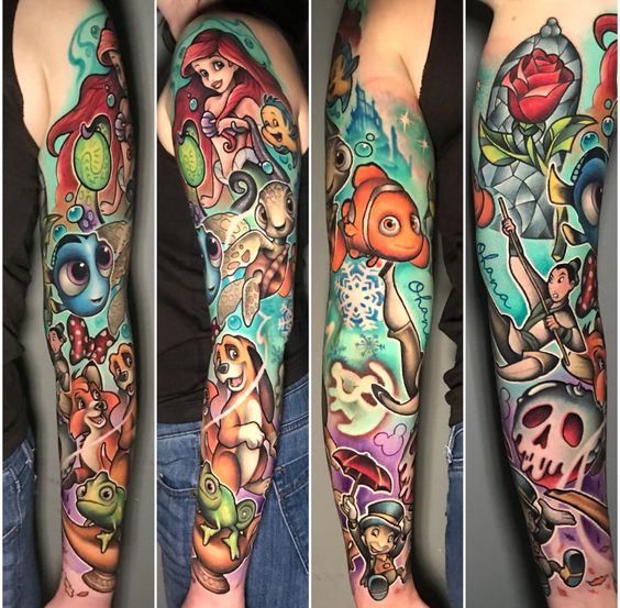 17 Whimsical Tattoo Sleeve Designs: Unleash Your Playful Side with ...