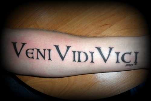 17 Veni Vidi Vici Tattoo Ideas: Empowering Phrases Inked with Pride