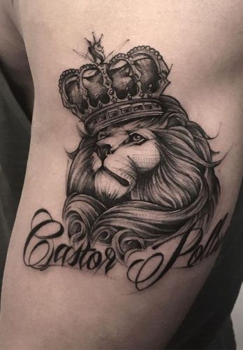 Regal and Majestic: 22 Lion Tattoo with Crown Ideas