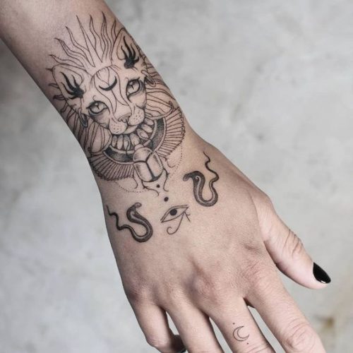 23 Egyptian Cat Tattoo Ideas