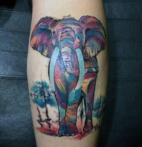 19 Elephant Ankle Tattoos Ideas