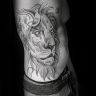 Expressive and Bold: 18 Lion Tattoo on Ribs - Welcome to Fashion ...