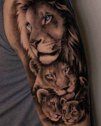 Celebrate the Pride: 24 Lion Family Tattoo Ideas