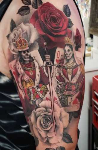 15 Queen of Hearts Tattoo Ideas: Royal Designs for Passionate Souls