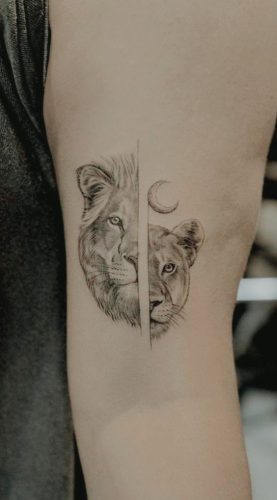 27 Minimalist Lion Tattoo: Subtle Elegance and Symbolism - Welcome to ...