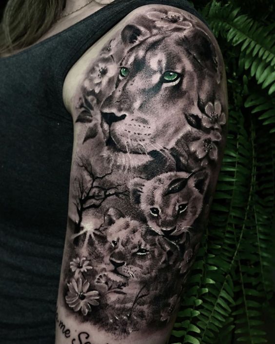 19 Lion Tattoo with Cubs: Celebrate Family and Love - besttattoo.wiki ...