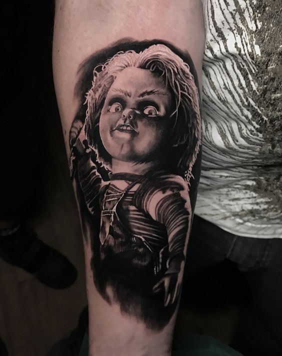 19 Chucky Tattoo Ideas: Embrace Fear with Playful Horror Ink