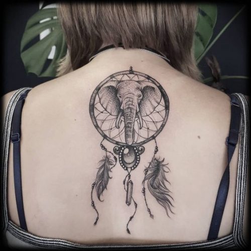 24 Elephant Tattoos on Back Ideas