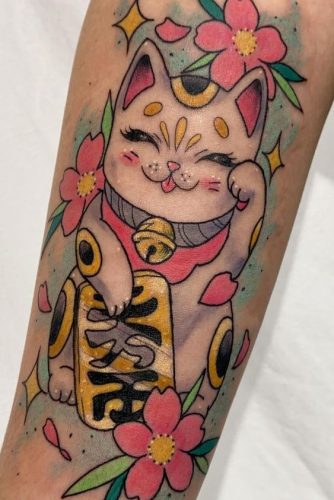 21 Lucky Cat Tattoo Ideas