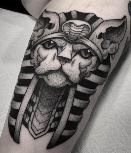 23 Egyptian Cat Tattoo Ideas