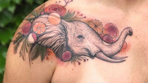 20 Elephant Shoulder Tattoos Ideas
