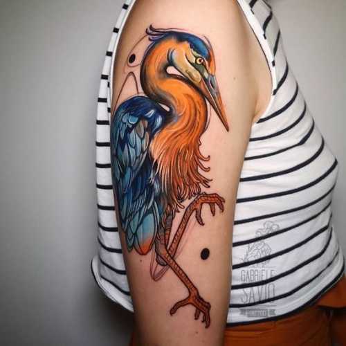 21 Heron Tattoo Ideas