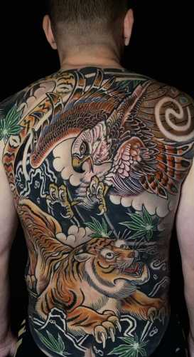 21 Tiger Tattoo on Back Ideas