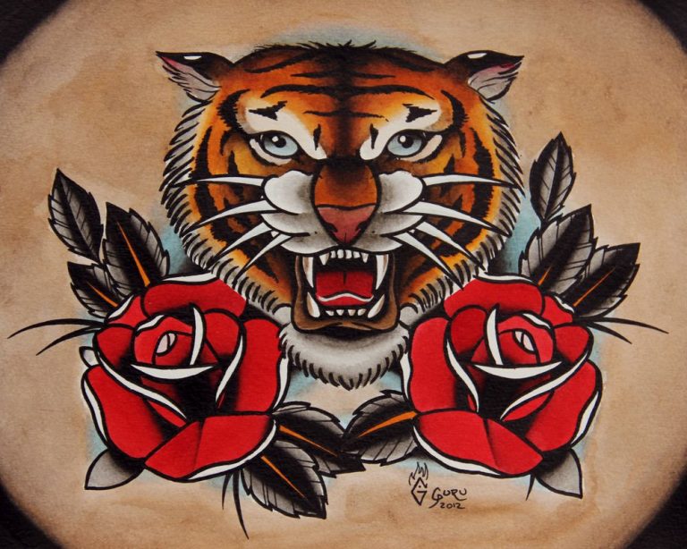 22 Old School Tiger Tattoo Ideas: Nostalgic Roars of Classic Artistry