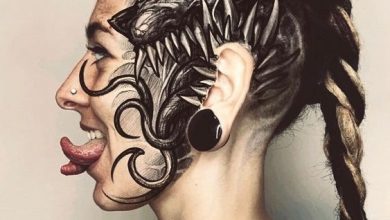 19 Side Face Tattoo Ideas for Women
