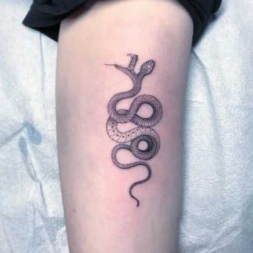 22 Inspiring Snake Tattoos on Leg Ideas